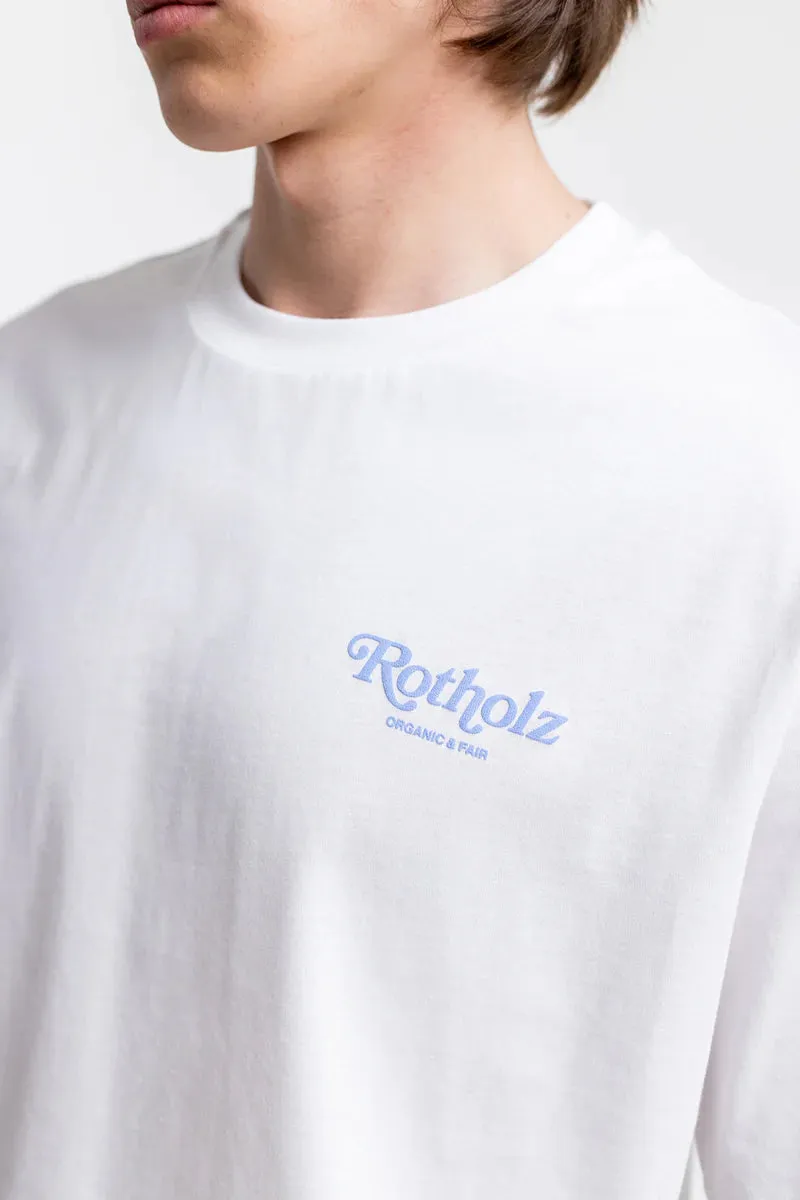 unisex cotton t-shirt - retro white