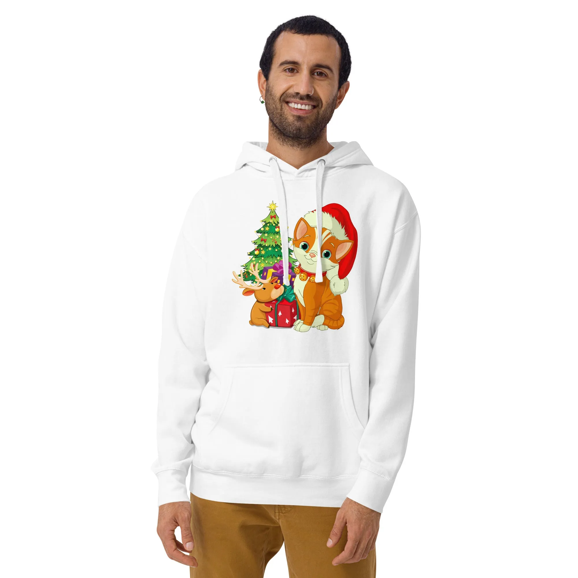 Unisex Hoodie 100% Cotton Face Cat Lovers