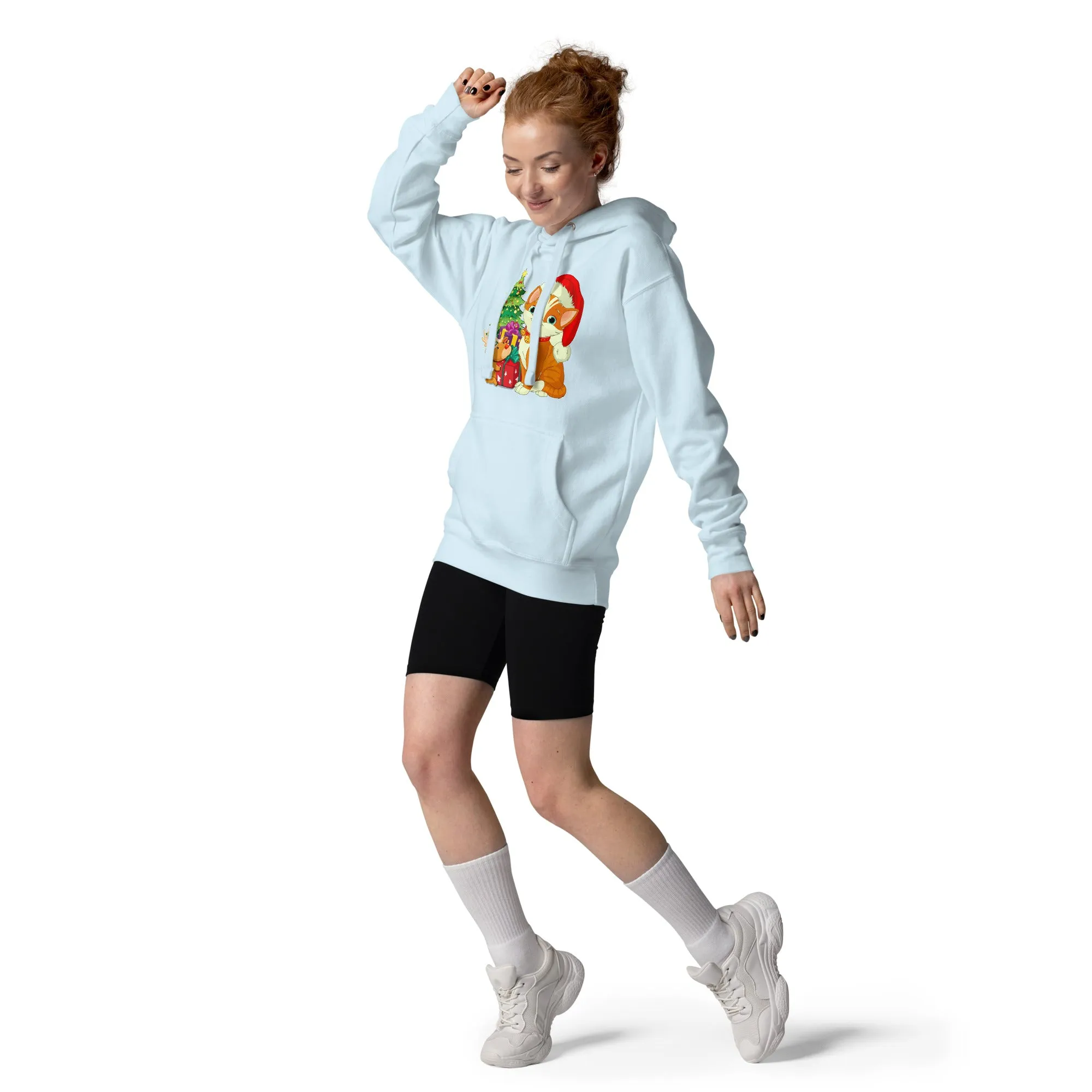 Unisex Hoodie 100% Cotton Face Cat Lovers