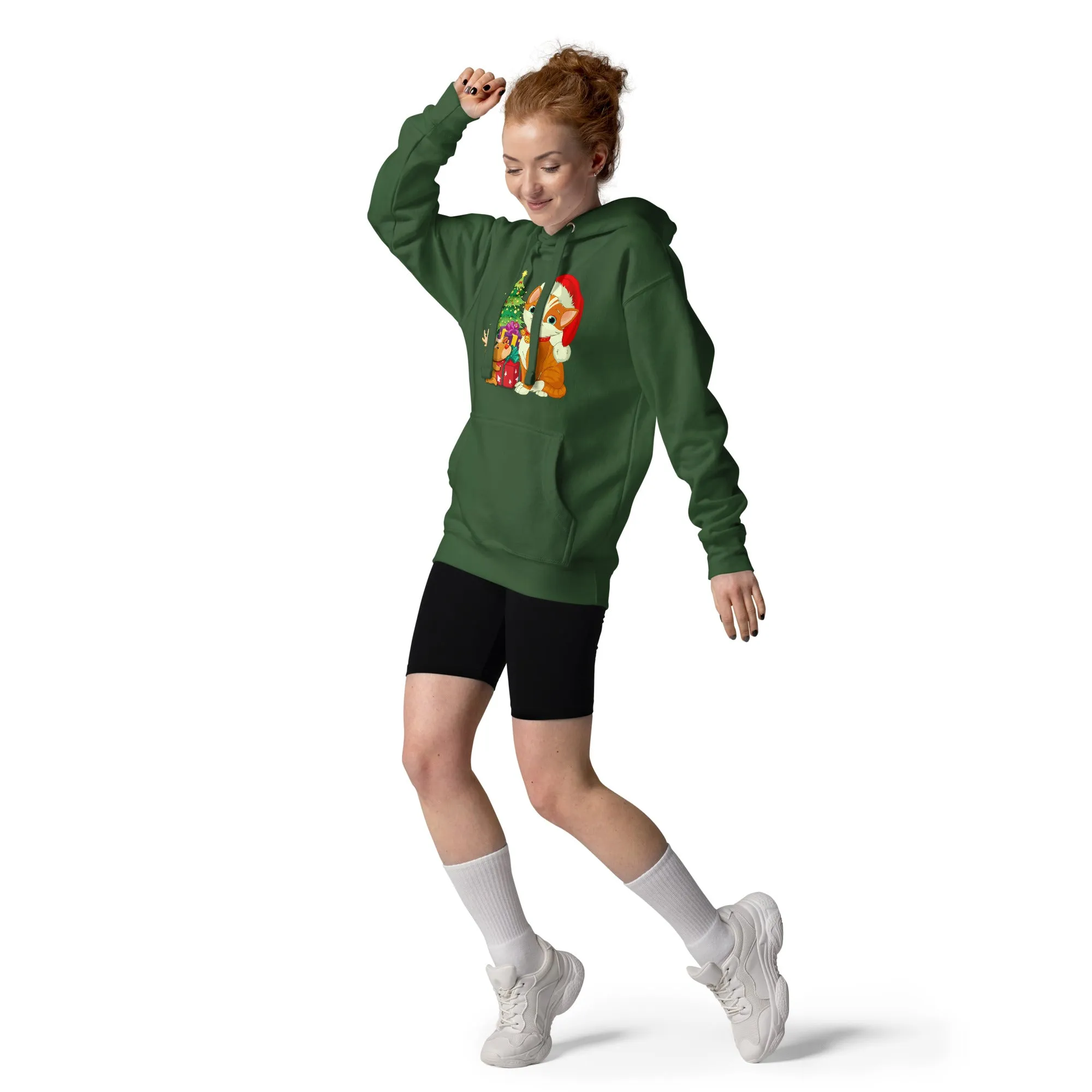 Unisex Hoodie 100% Cotton Face Cat Lovers