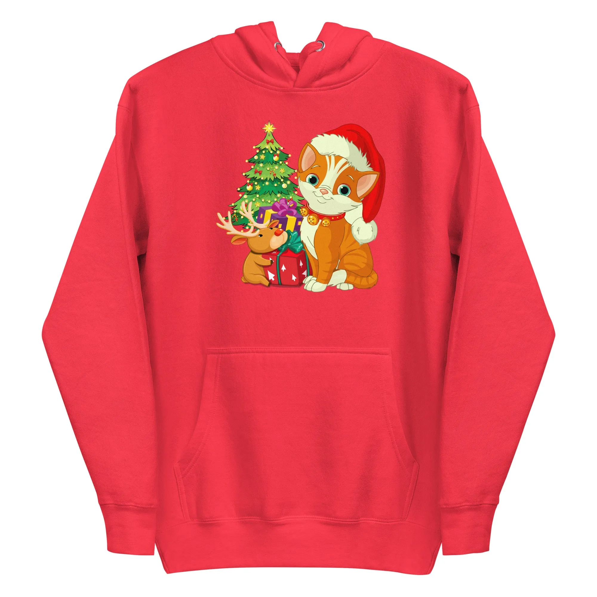 Unisex Hoodie 100% Cotton Face Cat Lovers