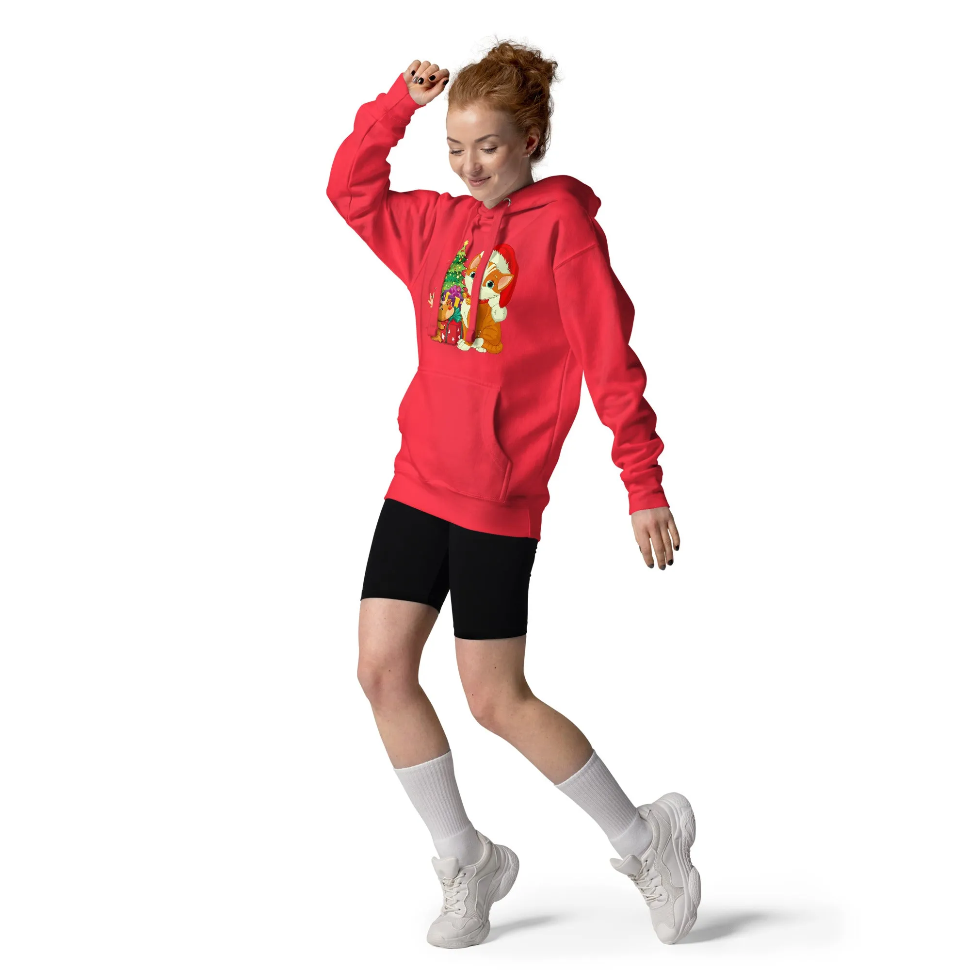 Unisex Hoodie 100% Cotton Face Cat Lovers