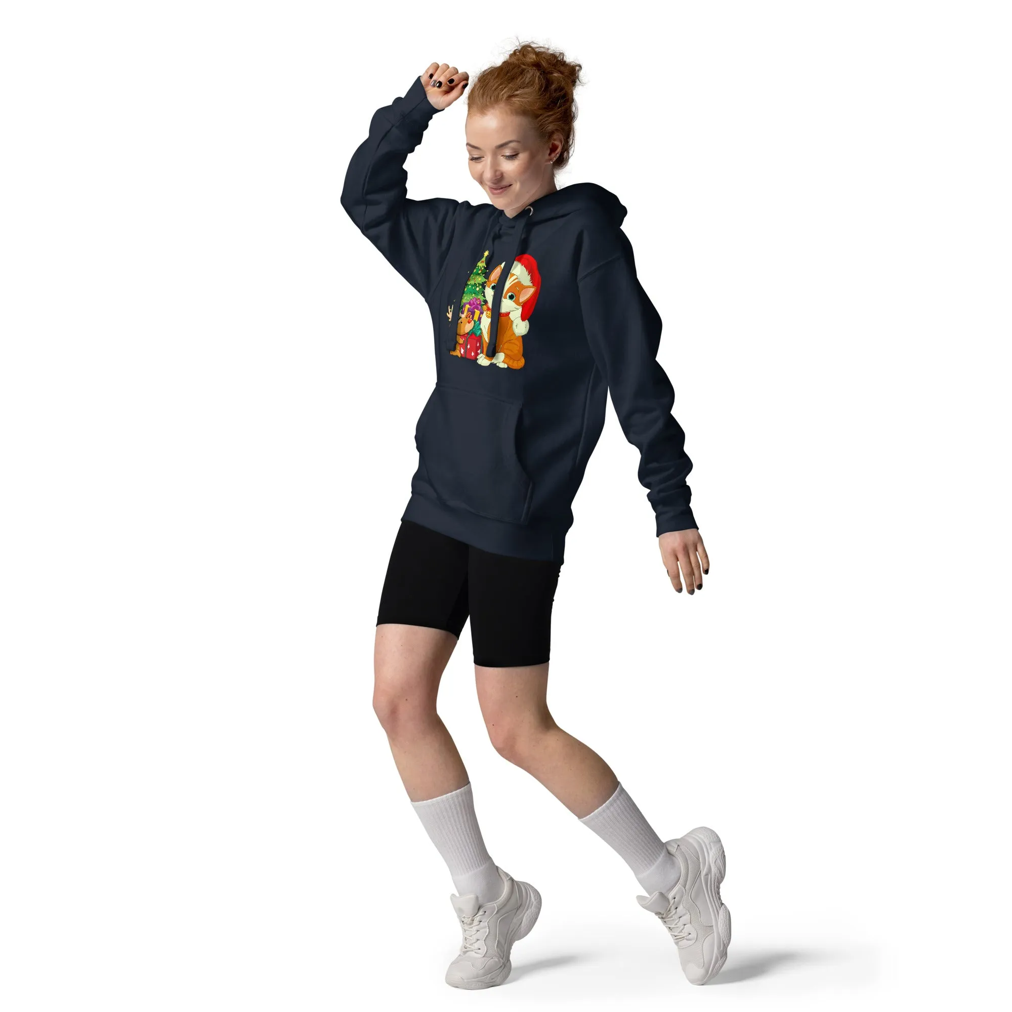 Unisex Hoodie 100% Cotton Face Cat Lovers