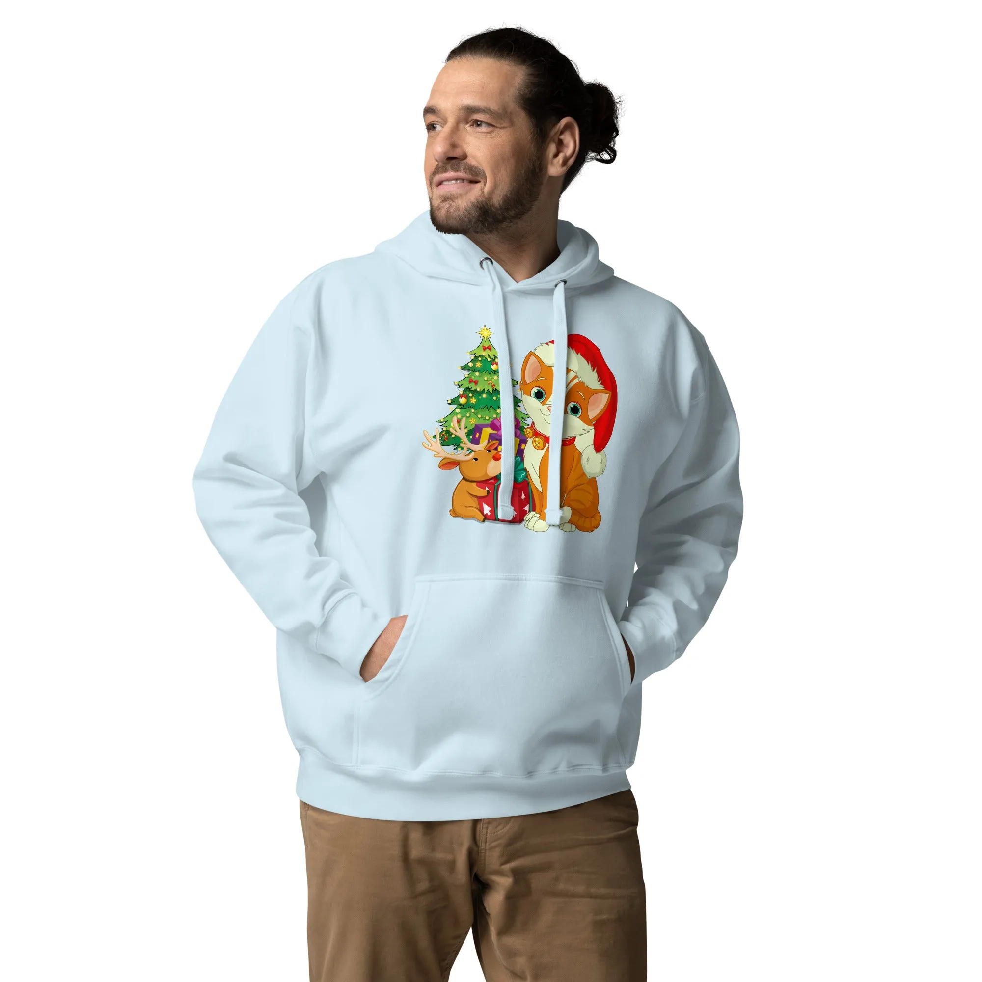 Unisex Hoodie 100% Cotton Face Cat Lovers