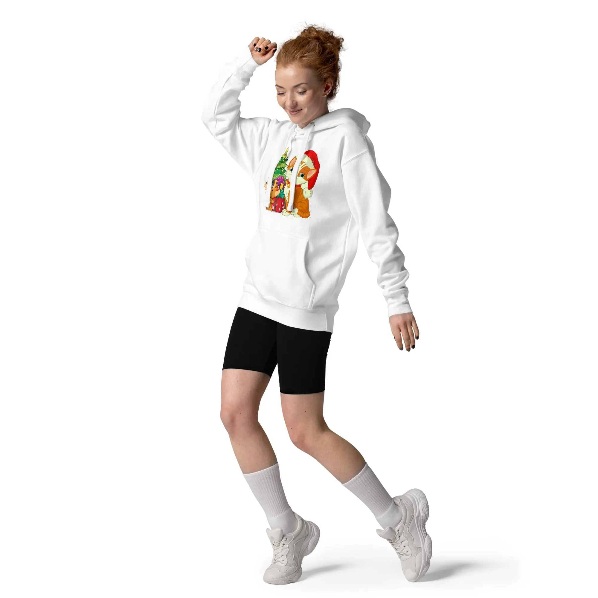 Unisex Hoodie 100% Cotton Face Cat Lovers