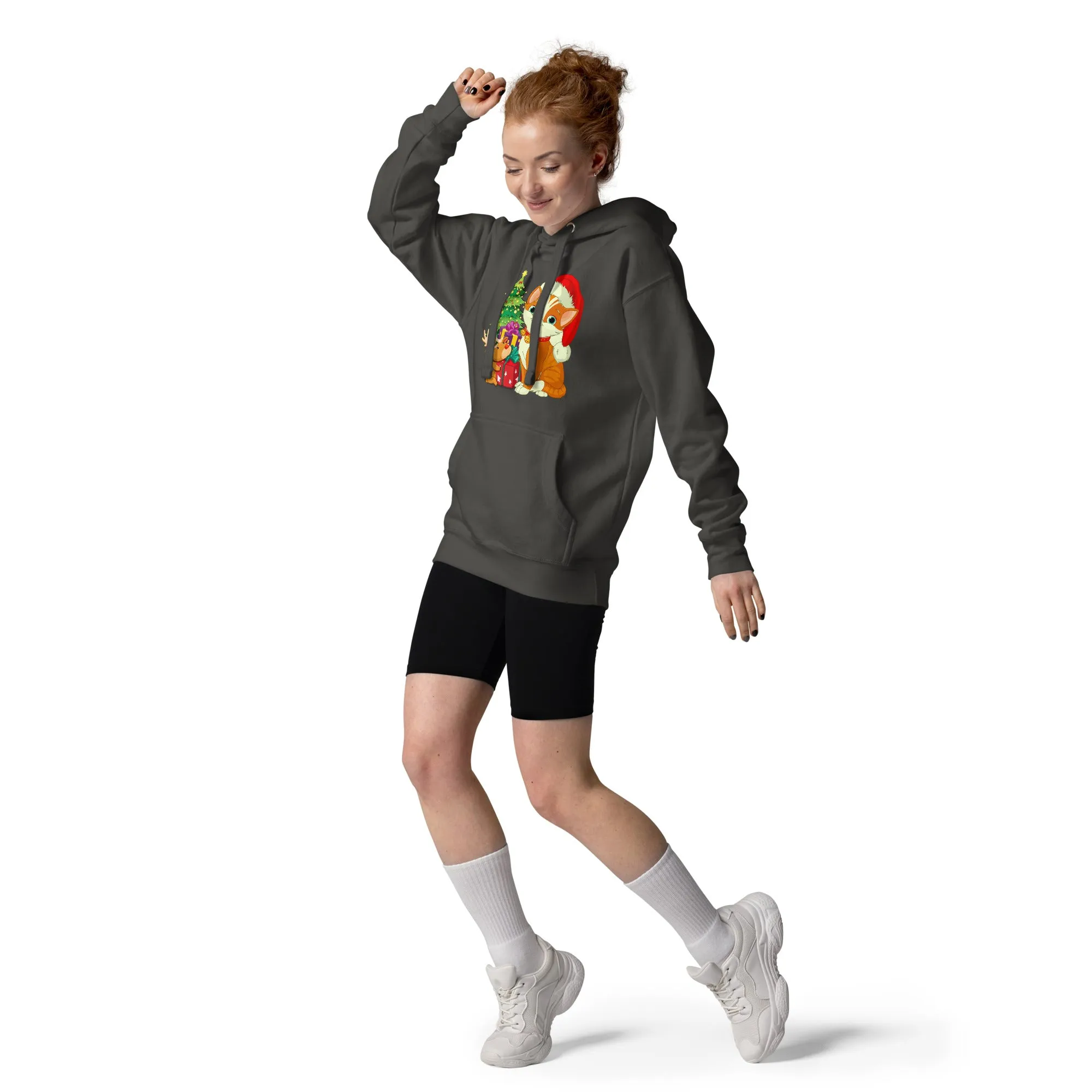 Unisex Hoodie 100% Cotton Face Cat Lovers