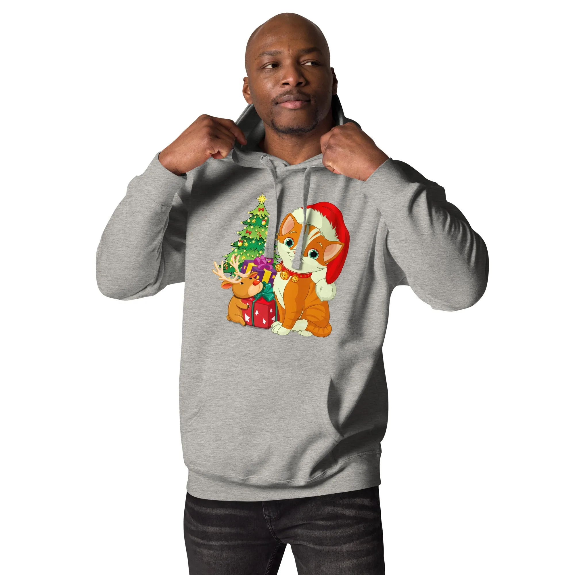 Unisex Hoodie 100% Cotton Face Cat Lovers