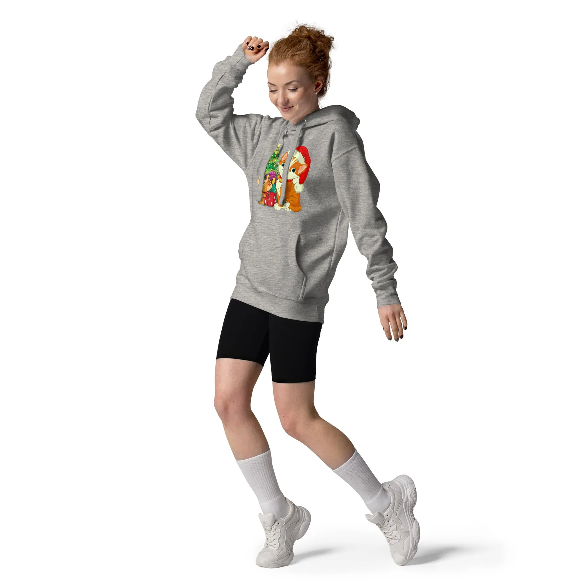 Unisex Hoodie 100% Cotton Face Cat Lovers