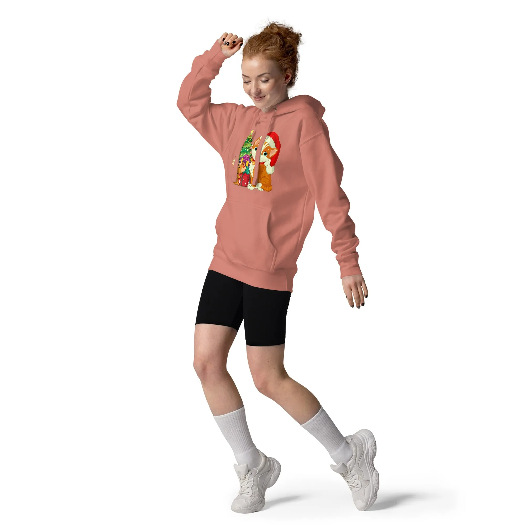 Unisex Hoodie 100% Cotton Face Cat Lovers