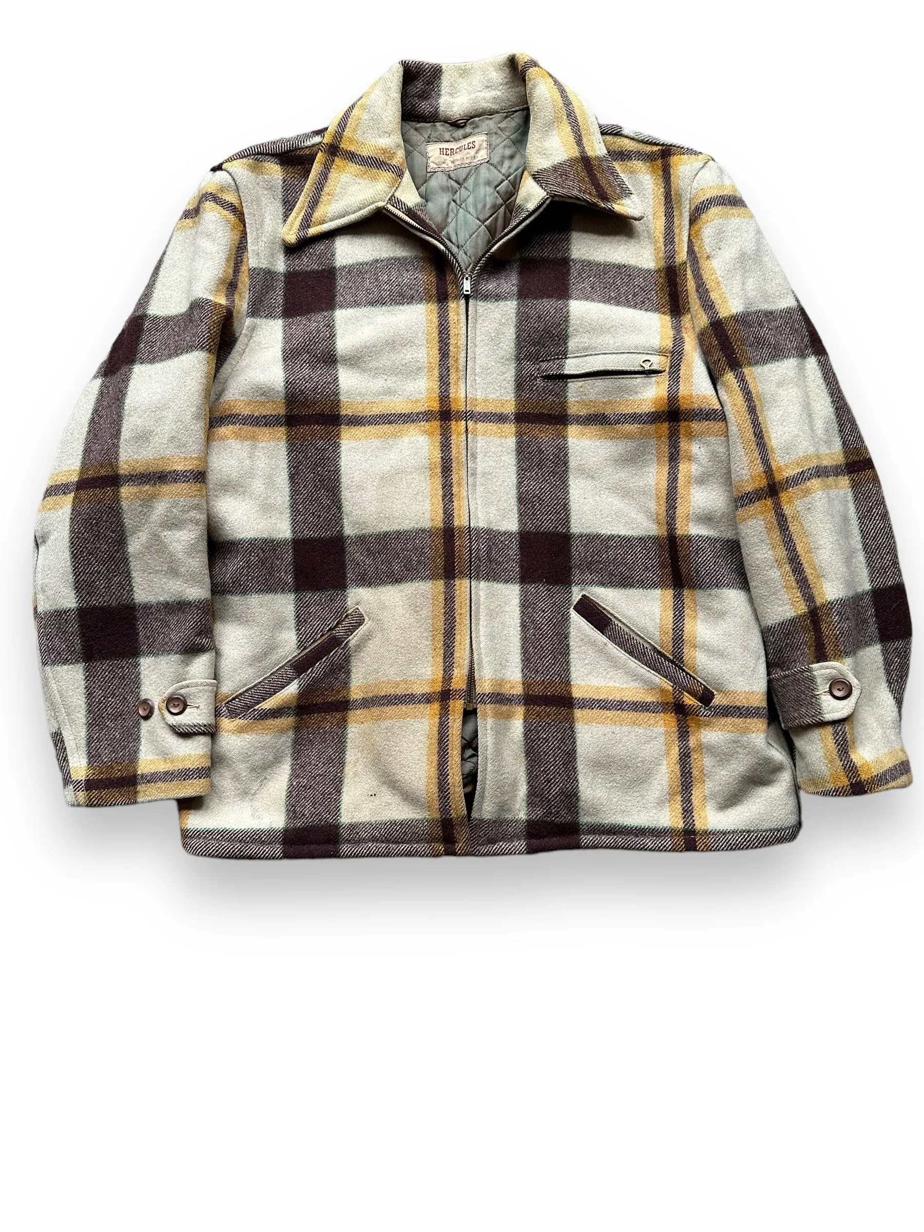 Vintage Hercules Wool Jacket SZ XL |  Barn Owl Vintage Goods | Vintage Sears Wool Coat Seattle