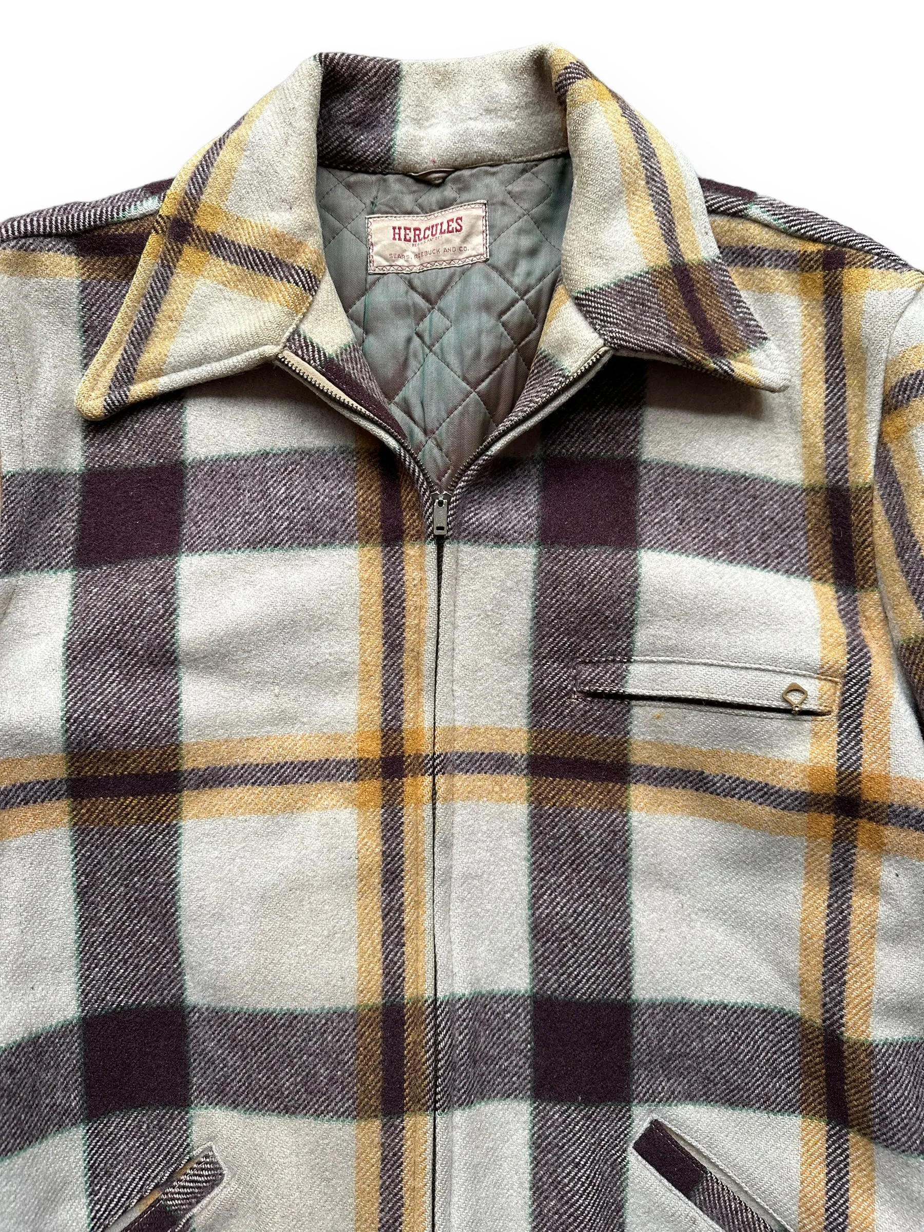 Vintage Hercules Wool Jacket SZ XL |  Barn Owl Vintage Goods | Vintage Sears Wool Coat Seattle