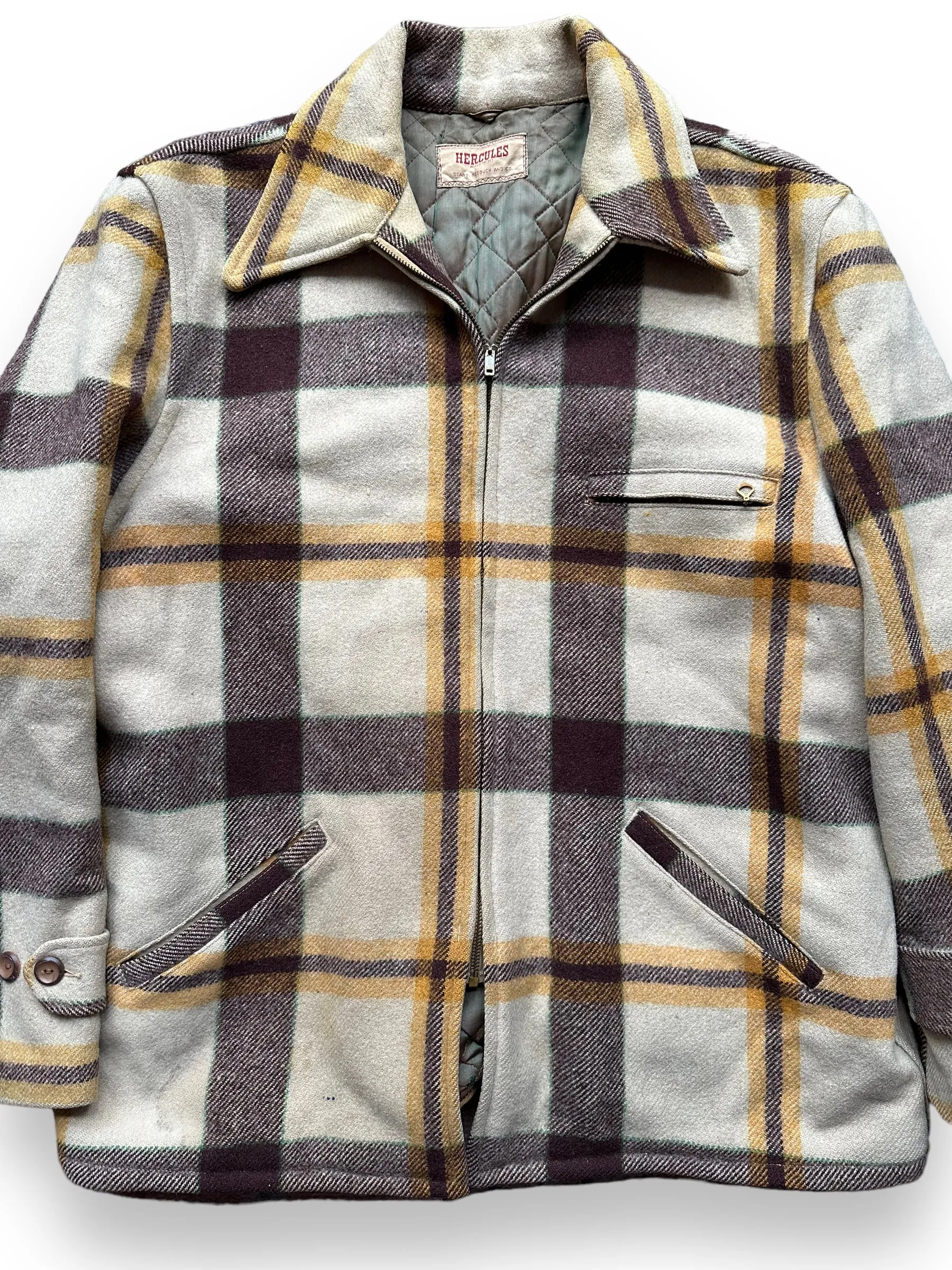 Vintage Hercules Wool Jacket SZ XL |  Barn Owl Vintage Goods | Vintage Sears Wool Coat Seattle