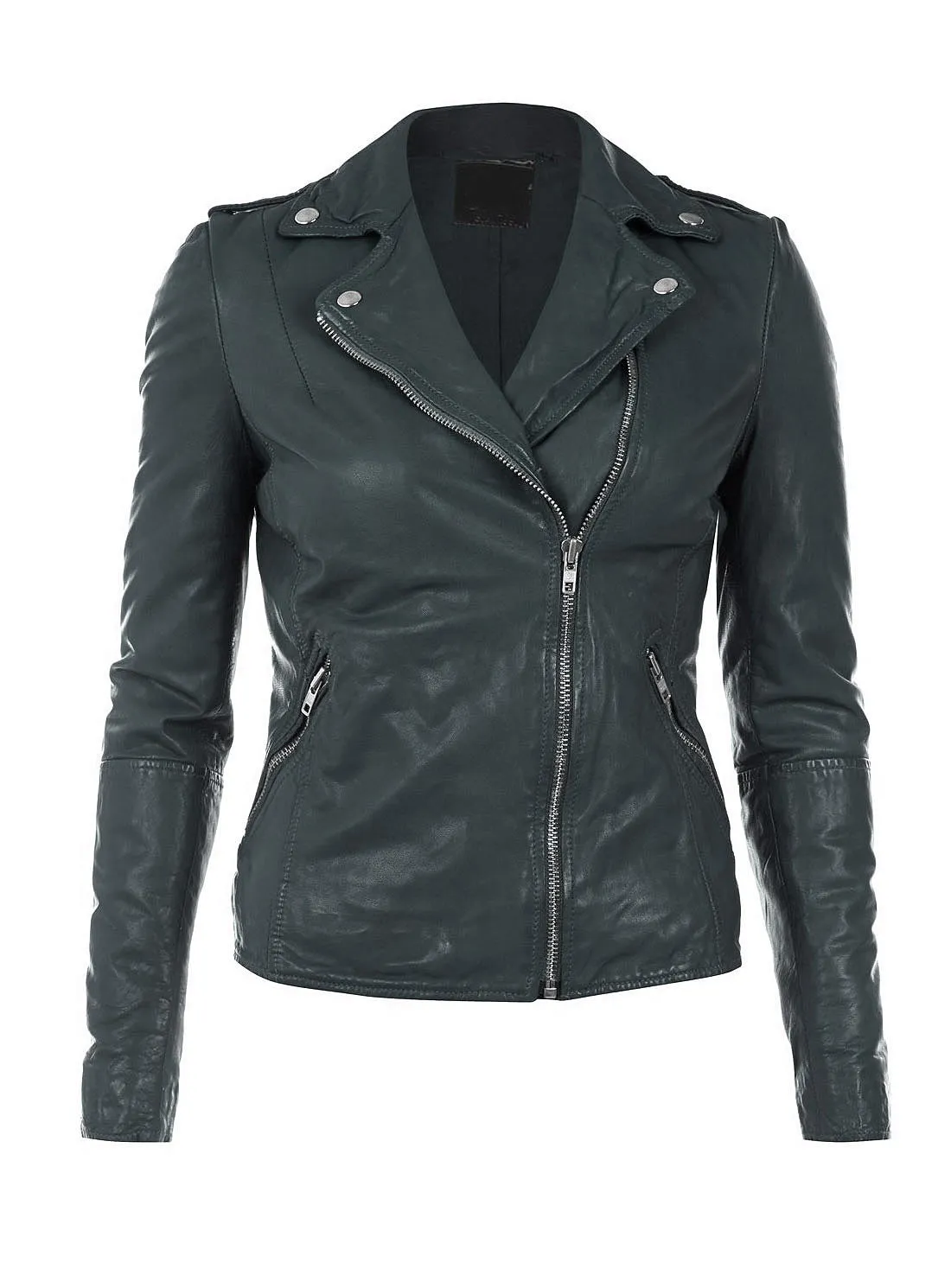 Women Classic Biker Jacket by Vannamoda