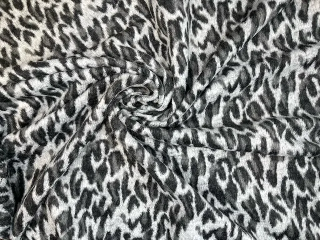 Wool Blend Leopard Fabric-9382