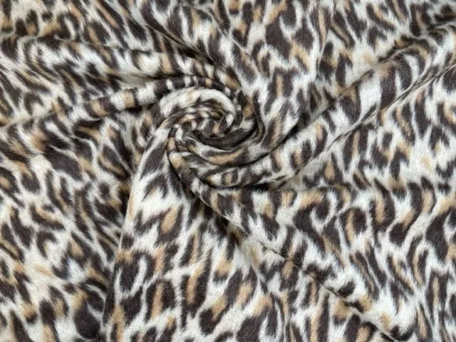 Wool Blend Leopard Fabric-9382