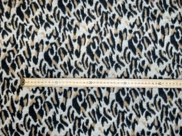 Wool Blend Leopard Fabric-9382