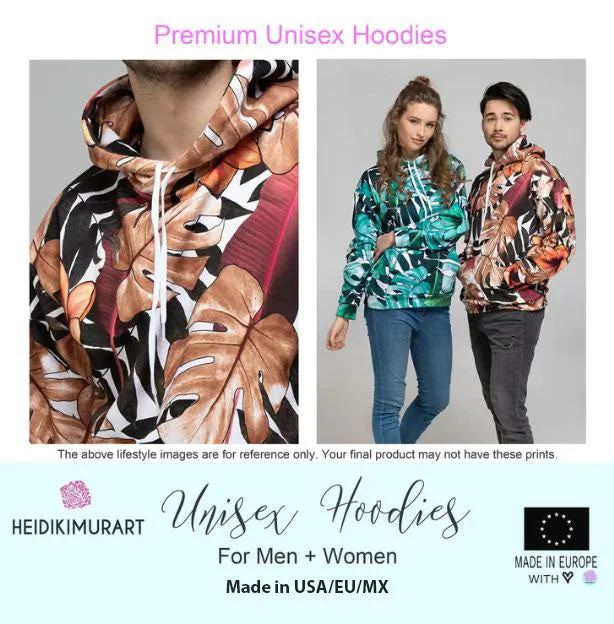 Yellow Black Plaid Printed Hoodie, Plaid Print Unisex Soft Fleece Designer Hoodie- Made in USA/MX/EU